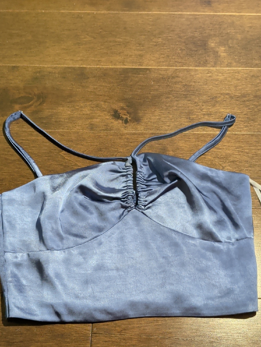 Lulu's‎ Lavender Satin Ruched Cami